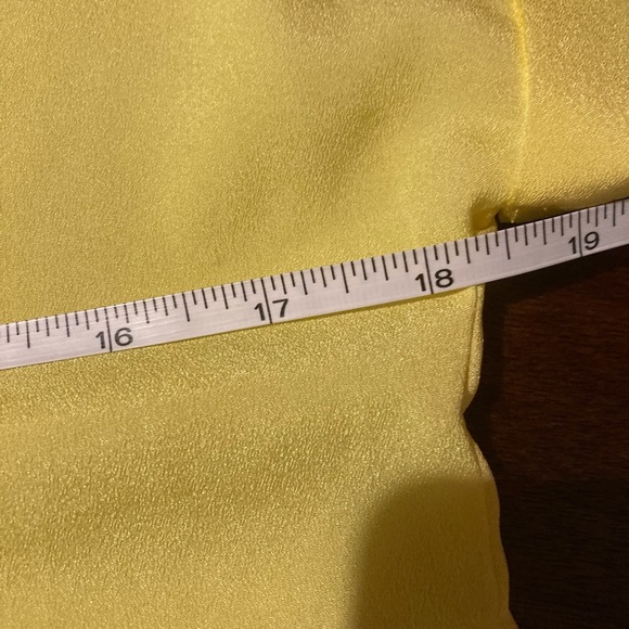 NWOT Ladies Yellow Calvin Klein Blouse - Picture 11 of 16